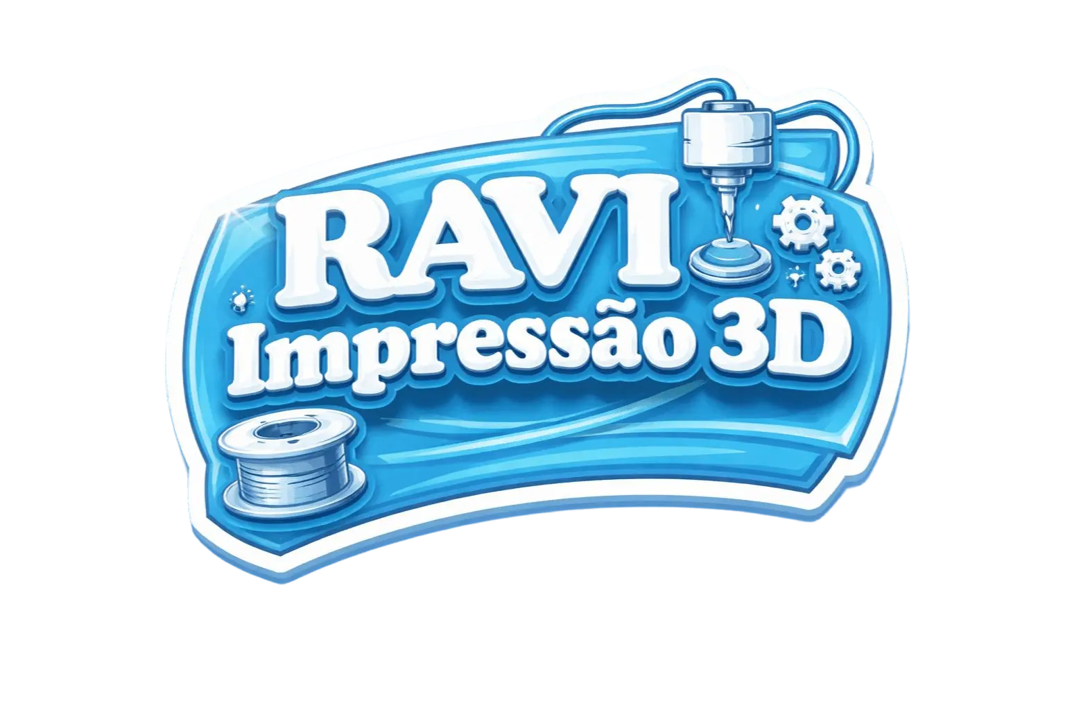 logotipo ravi impressão 3d